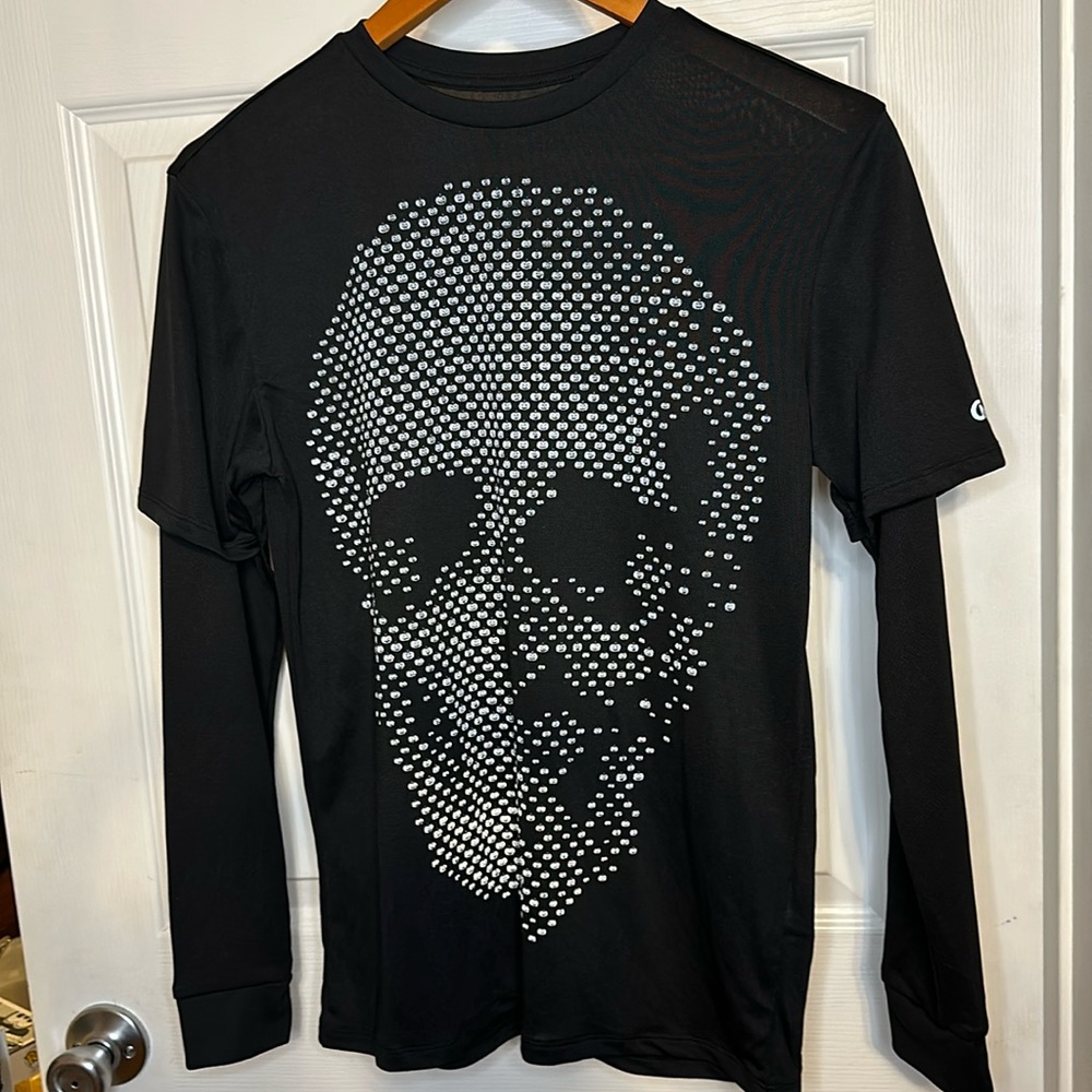 Kids Gap Fit Dry skeleton long sleeve shirt